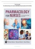Pharmacology for Nurses&colon; A Pathophysiologic Approach 6th Edition-Test Bank