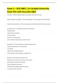 Exam 1 &ndash; SCO 3001 &comma;A&plus; Graded University Exam File with Accurate Q&A