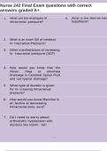 Nurse 242 Final Exam questions with correct answers graded A&plus;