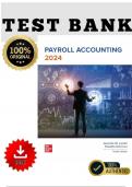 Test Bank for Payroll Accounting 2024 10th Edition &vert; 2025 &vert; All chapters&vert; A&plus;&vert; guaranteed pass
