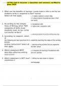 LETRS Unit 8 Session 1 Question and answers verified to pass 2025