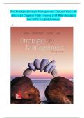 Test Bank for Strategic Management&colon; Text and Cases&comma; 9th ed &lpar;Dess&rpar; all Chapters 1-38 Fully Covered With Questions And Verified Solutions&period;