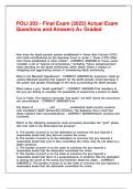POLI 203 - Final Exam &lpar;2025&rpar; Actual Exam Questions and Answers A&plus; Graded&period;