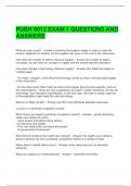 PUBH 6012 EXAM 1 QUESTIONS AND ANSWERS 