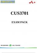CUS3701 EXAM PACK 2026 &vert; UNISA Past Papers&comma; Questions & Answers