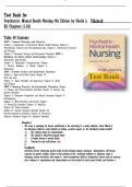 Test Bank for Psychiatric-Mental Health Nursing 9th Edition by Sheila L&period; Videbeck All Chapters &lpar;1-24&rpar; LATEST UPDATE 2025