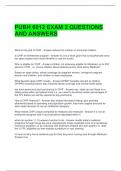PUBH 6012 EXAM 2 QUESTIONS AND ANSWERS 