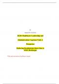 WGU D520&colon; Healthcare Leadership and Administration Capstone Task 2&vert; Prospectus Reducing Readmission Rates Due to AMA Discharges