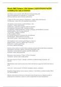 Praxis 5005 Science&colon; Life Science &vert;&vert; QUESTIONS WITH COMPLETE SOLUTIONS&excl;&excl;