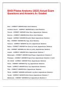 BASI Pilates Anatomy &lpar;2025&rpar; Actual Exam Questions and Answers A&plus; Graded&period;