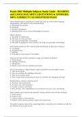 Praxis 5001 Multiple Subjects Study Guide - READING and LANGUAGE ARTS &vert;&vert; QUESTIONS & ANSWERS&semi; 100&percnt; CORRECT&excl;&excl; GUARANTEED PASS&excl;&excl;