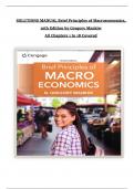 Solution Manual for Brief Principles of Macroeconomics&comma; 10th Edition by N&period; Gregory Mankiw All Chapters 1-19 Covered Newest Edition Instant Download