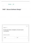 D487 - Secure Software Design