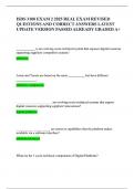 ISDS 3100 EXAM 2 2025 REAL EXAM REVISED QUESTIONS AND CORRECT ANSWERS