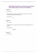 NURS 6541 Final Exam &vert; Questions and Answers &vert; Latest 2025 Update &vert; 100&percnt; Correct-Walden&period; 