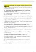 AMERICAN AIRLINES 2025 QUESTIONS ANSD SOLUTIONS RATED A&plus;