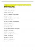 AMERICAN AIRLINES CITY CODES 2025 QUESTIONS ANSD SOLUTIONS RATED A&plus;