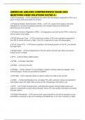 AMERICAN AIRLINES COMPREHENSIVE EXAM 2025 QUESTIONS ANSD SOLUTIONS RATED A&plus;