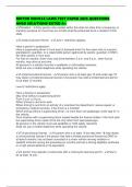 MOTOR VEHICLE LAWS TEST PAPER 2025 QUESTIONS ANSD SOLUTIONS RATED A&plus;