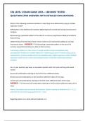 CFA LEVEL 2 EXAM GUIDE 2025 &ndash; 180 MOST TESTED QUESTIONS AND ANSWERS WITH DETAILED EXPLANATIONS