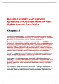 Business Strategy GLO-Bus Quiz Questions And Answers Rated A&plus; New Update Assured Satisfaction