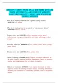 OREGON TATOO FINAL EXAM 2025 WITH 230 REAL EXAM QUESTIONS AND CORRECT VERIFIED ANSWERS&sol; OREGON TATOO EAM 2024-2025&sol;A&plus; GRADE ASSURED