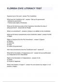 FLORIDA CIVIC LITERACY TEST questions and answers