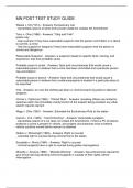 MN POST TEST STUDY GUIDE