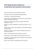 CAP Wright Brothers Milestone &lpar;Leadership test&rpar; questions and answers