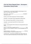 Civil Air Patrol Spaatz Exam - Aerospace Cumulative Study Guide questions and answers
