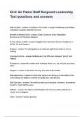 Civil Air Patrol Staff Sergeant Leadership Test questions and answers&period;