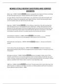 BOARD VITALS REVIEW QUESTIONS AND VERIFIED ANSWERS