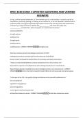 BTEC 3320 EXAM 1 UPDATED QUESTIONS AND VERIFIED ANSWERS
