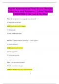 Health Assessment Final Exam&colon; Review Questions and Answers &vert; Latest Version  &vert; 2025&sol;2026 &vert; Correct & Verified
