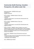 Community Health Nursing&comma; Canadian Perspective&comma; 4th edition week 1&2 questions and answers