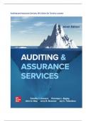 Auditing and Assurance Services Test Bank 9th Edition by Timothy Louwers &ndash; Complete Verified Guide &lpar;2025&rpar;&comma; Graded A&plus;