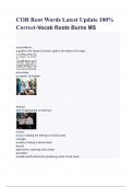 COR Root Words Latest Update 100- Correct-Vocab Roots Burns MS