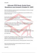 Ultimate PPR Study Guide Exam Questions and Answers Graded A&plus; 2025
