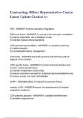 Contracting Officer Representative Course Latest Update Graded A&plus; questions and answers