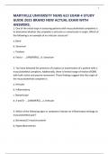 MARYVILLE UNIVERSITY NURS 623 EXAM 4 STUDY GUIDE 2025 BRAND NEW ACTUAL EXAM WITH ANSWERS&period;