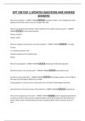 DPT 700 TEST 1 UPDATED QUESTIONS AND VERIFIED ANSWERS