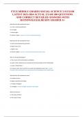 FTCE MIDDLE GRADES SOCIAL-SCIENCE 5-9 EXAM LATEST 2023-2024-2025 ACTUAL EXAM 200 QUESTIONS AND CORRECT DETAILED ANSWERS WITH RATIONALES&vert;ALREADY GRADED A&plus; 
