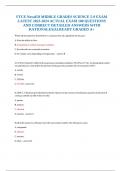 FTCE NavaED MIDDLE GRADES SCIENCE 5-9 EXAM LATEST 2023-2024 ACTUAL EXAM 100 QUESTIONS AND CORRECT DETAILED ANSWERS WITH RATIONALES&vert;ALREADY GRADED A&plus;