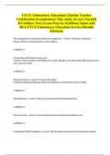 FTCE&colon; Elementary Education &lpar;Florida Teacher Certification Examination&rpar; This study set uses NavaEd K6 Subject Area Exam Prep by Kathleen Jasper and REA FTCE Elementary Education K-6 by Rhonda Atkinson&period;