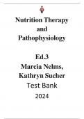 Nutrition Therapy and Pathophysiology 3rd Edition by Marcia Nelms &lpar;Author&rpar;&comma; Kathryn Sucher &lpar;Author&rpar; &lpar;All Chapters Covered&rpar;