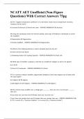 NCATT AET Unofficial &lpar;Non-Figure Questions&rpar; With Correct Answers 