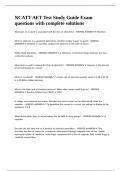 NCATT AET Test Study Guide Exam questions with complete solutions