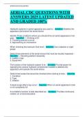 AERIAL CDC QUESTIONS WITH  ANSWERS 2025 LATEST UPDATED  AND GRADED 100&percnt;