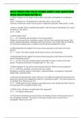 NFHS WRESTLING RULES EXAMS SCRIPT 2025 QUESTIONS ANSD SOLUTIONS RATED A&plus;