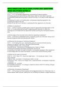 NFHS WRESTLING RULES FINAL PAPER 2025 QUESTIONS ANSD SOLUTIONS RATED A&plus;